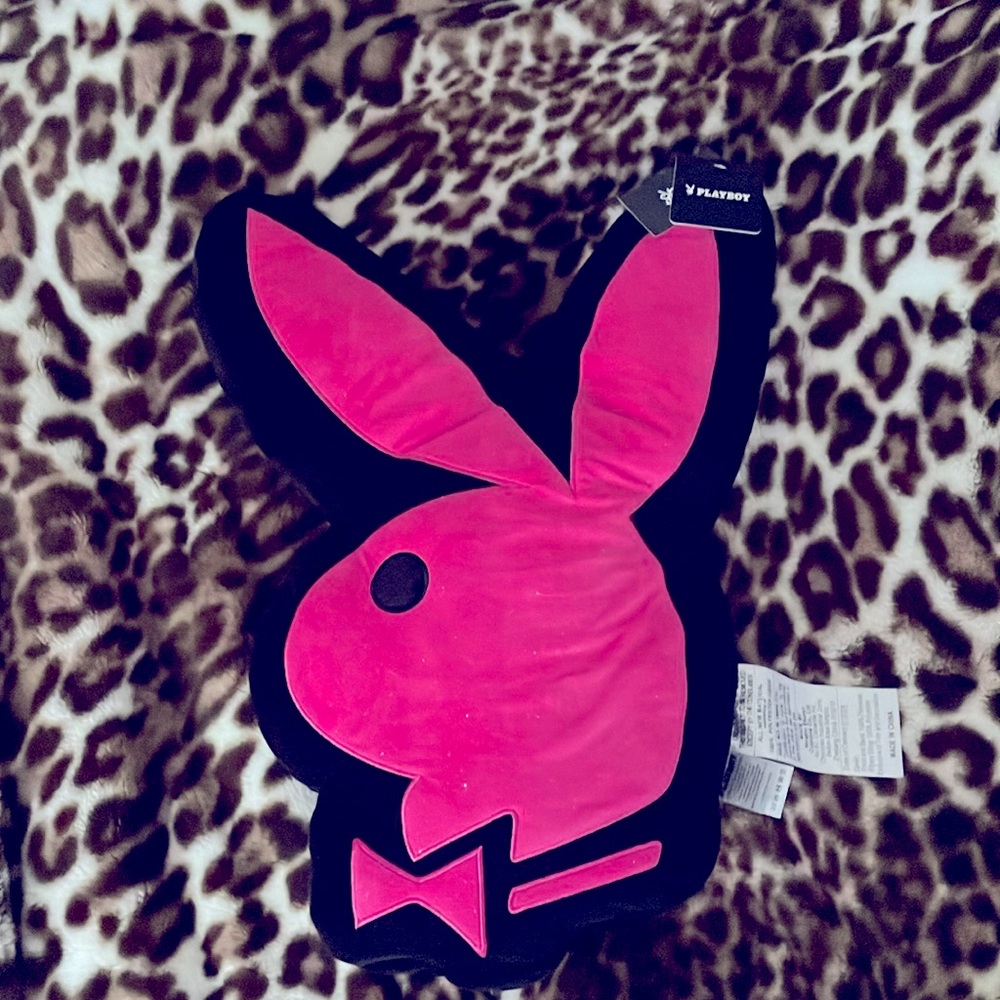 Playboy hot pink pillow